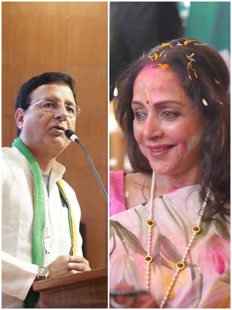 Hema Malini: कांग्रेस नेता रणदीप सुरजेवाला और bjp सांसद हेमा मालिनी